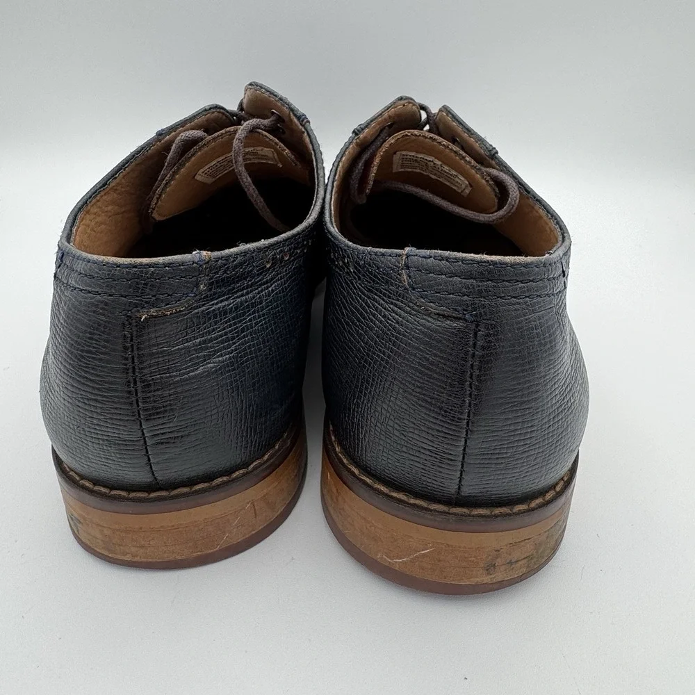 La Milano Weston Shoes Mens 10.5‎ Burgundy Navy Leather Dress Oxford Classic